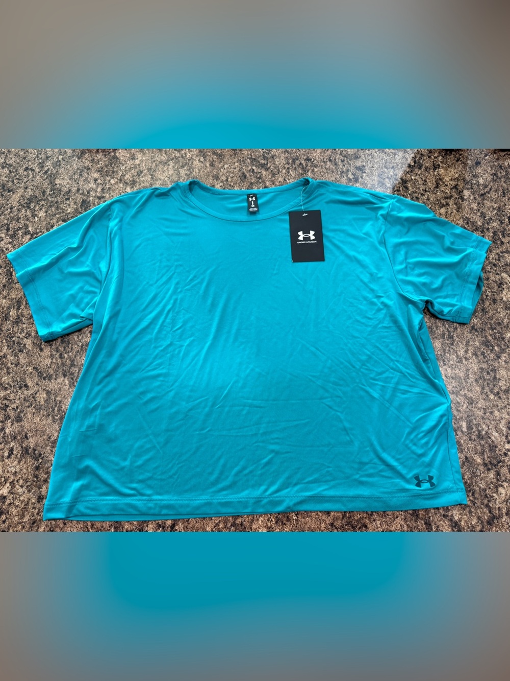 Under Armour Loose Athletic Tee, Teal, Women’s Size Small